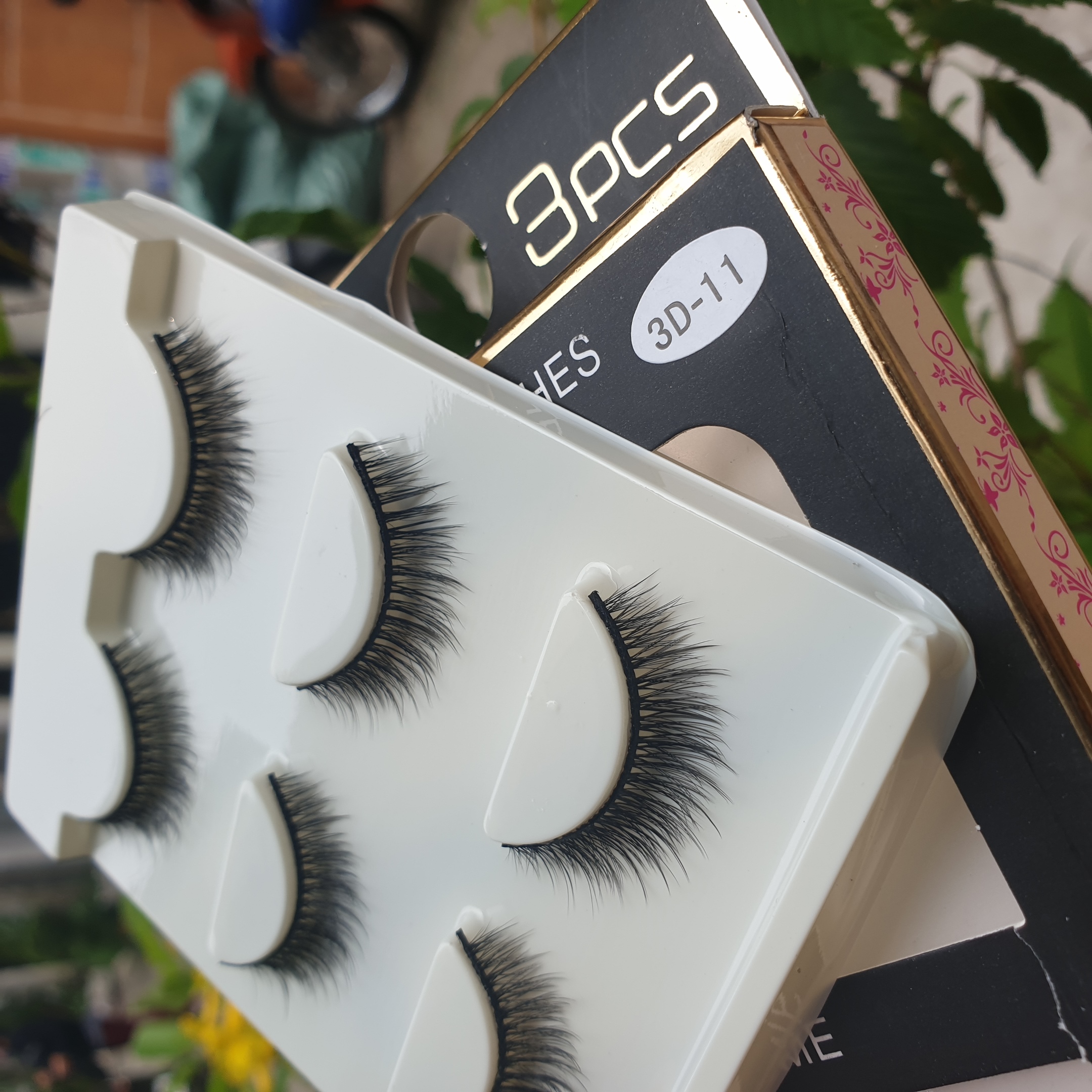 Lông mi giả lông chồn 3 Fashion Eyelashes 3 Faux-Cils 3D 1 bộ 3 cặp