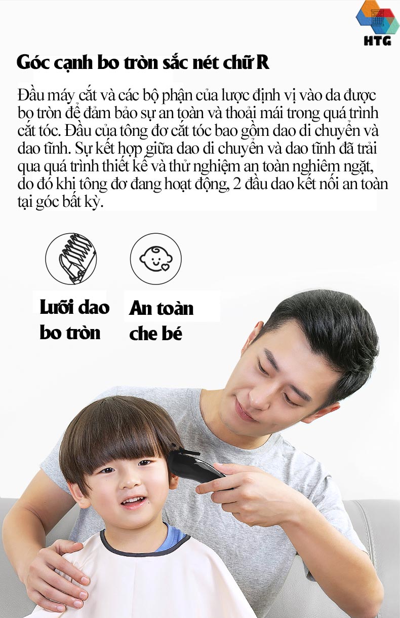 Tông đơ cắt tóc Enchen Sharp3S không dây, hỗ trợ vừa sạc - vừa cắt, lưỡi dao sắc bén tự mài, độ ồn thấp, 7300r/m, hàng chính hãng