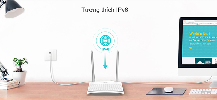 Router Wifi TP-Link Chuẩn N Tốc Độ 300Mbps TL-WR820N - Hàng Chính Hãng