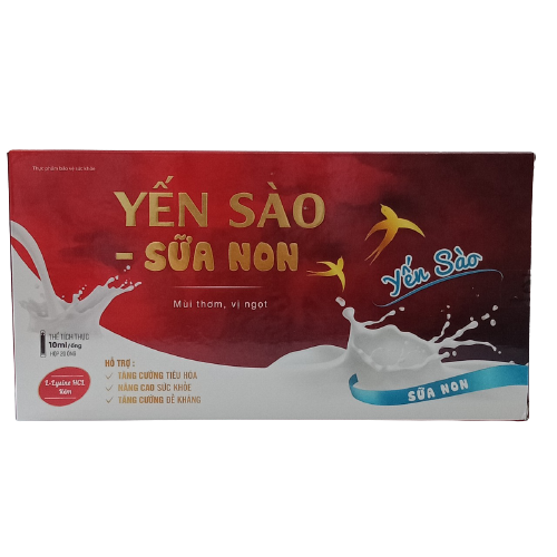 YẾN SÀO - SỮA NON - Ống uống hỗ trợ tăng cường sức đề kháng, kích thích tiêu hóa, nâng cao sức khỏe - Hộp 20 ống x 10ml, hàng chính hãng 2