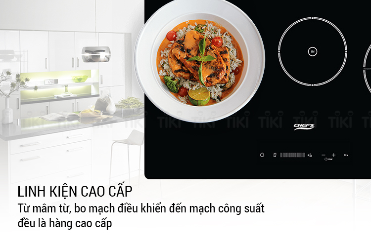 Bếp Âm Từ 3 Vùng Nấu Chef's EH-IH534 (75cm - 5500W) - Hàng Chính Hãng