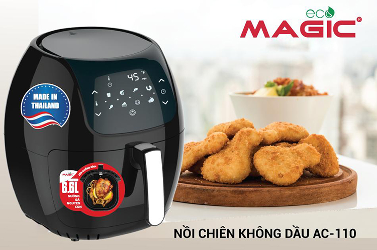 Nồi chiên điện tử Magic Eco AC110 6L - Hàng chính hãng