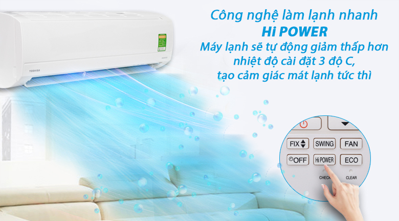 Máy Lạnh Inverter Toshiba RAS-H10KKCVG-V (1.0HP)