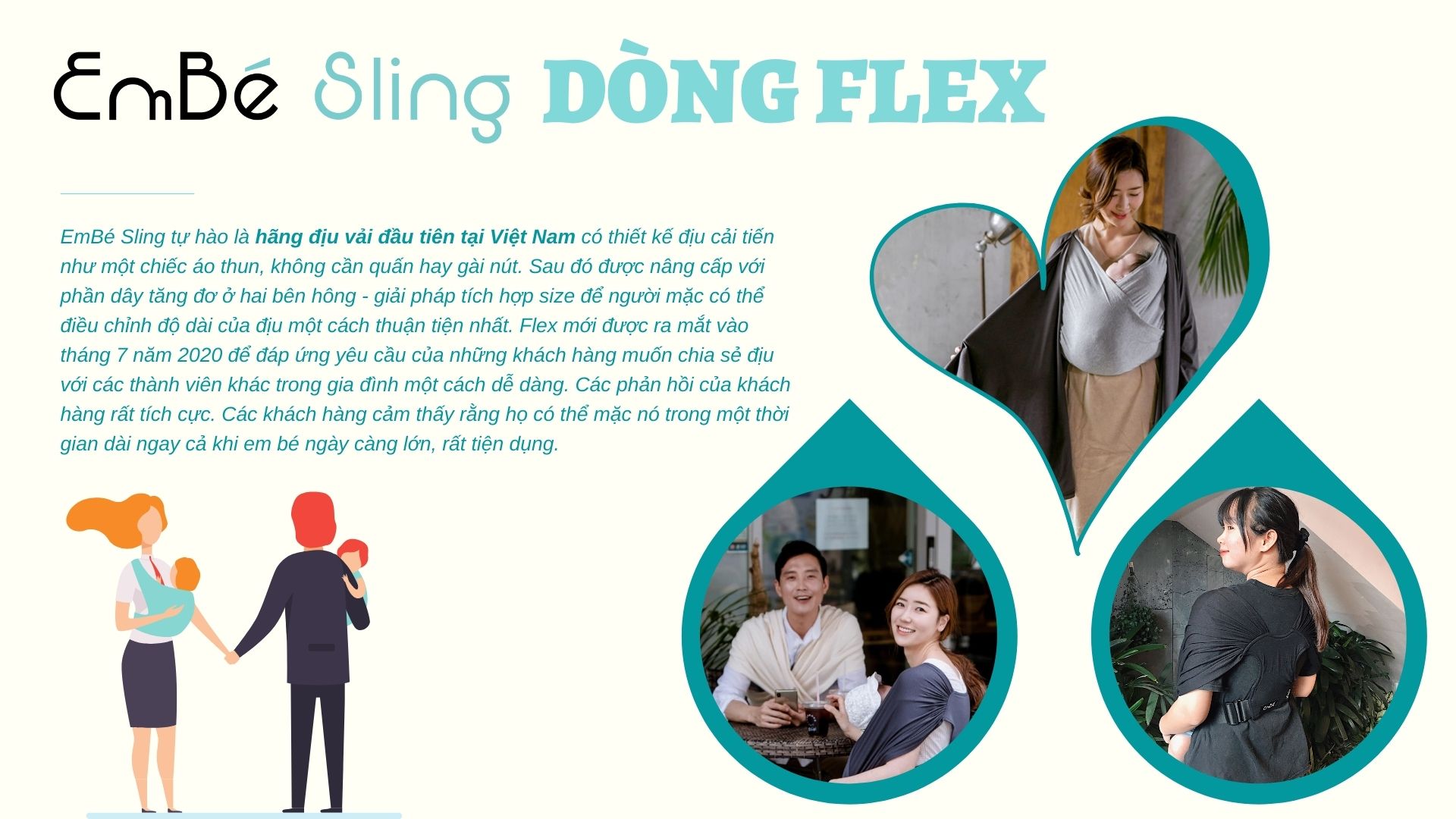 địu vải embé sling dòng flex và flex plus màu olive cho bé từ 0 đến 24 9