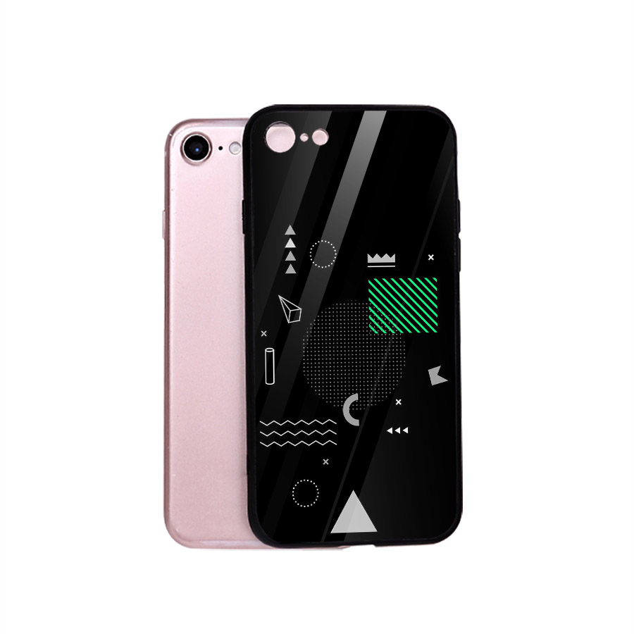 Ốp kính cường lực cho điện thoại iPhone 6 Plus/6s Plus - hình vẽ ngẫu nhiên MS HVNN001