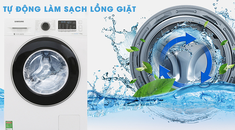 Máy Giặt Cửa Trước Samsung Inverter WW90J54E0BW/SV (9kg) - Hàng Chính Hãng Máy Giặt Cửa Trước Samsung Inverter WW90J54E0BW/SV (9kg) - Hàng Chính Hãng