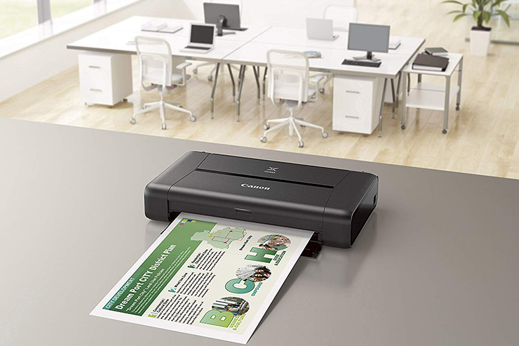 Máy in phun Canon IP110 kèm theo pin
