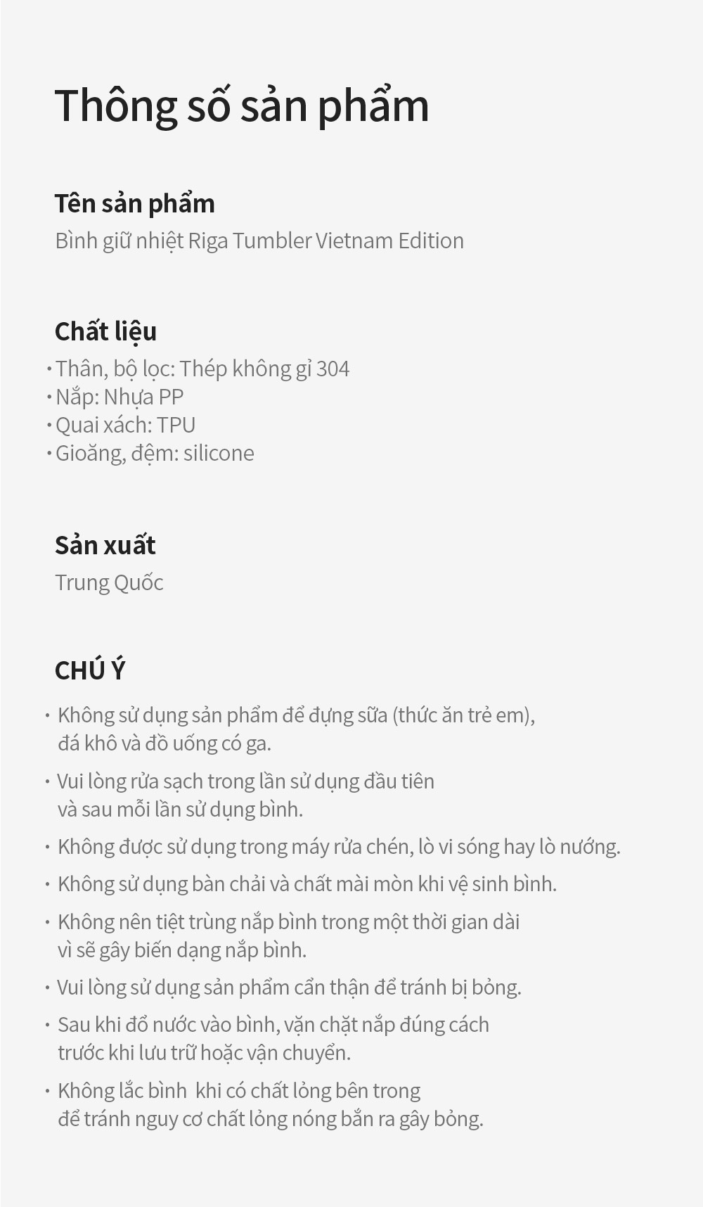 Bình giữ nhiệt LocknLock Riga Tumbler Vietnam Edition LHC4160 897ml