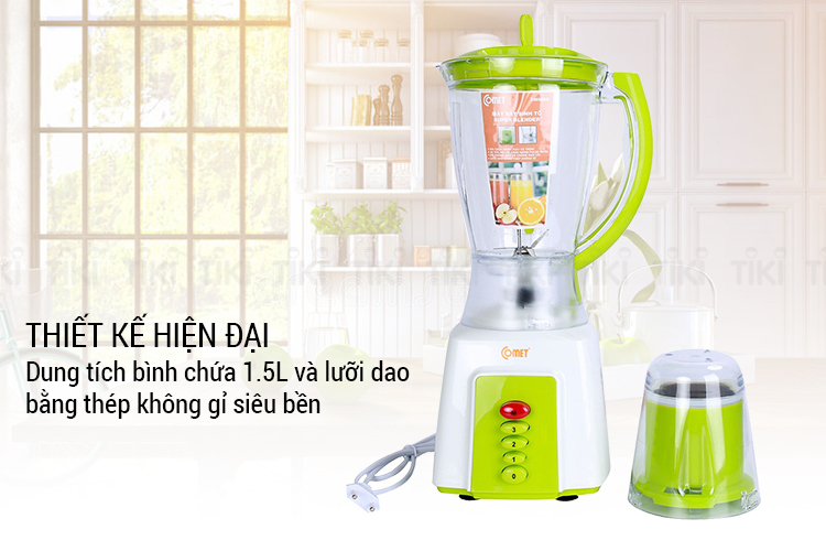 Máy Xay Sinh Tố Comet CM9969 (300W - 1.5 Lít) - Xanh Lá - Hàng Chính Hãng