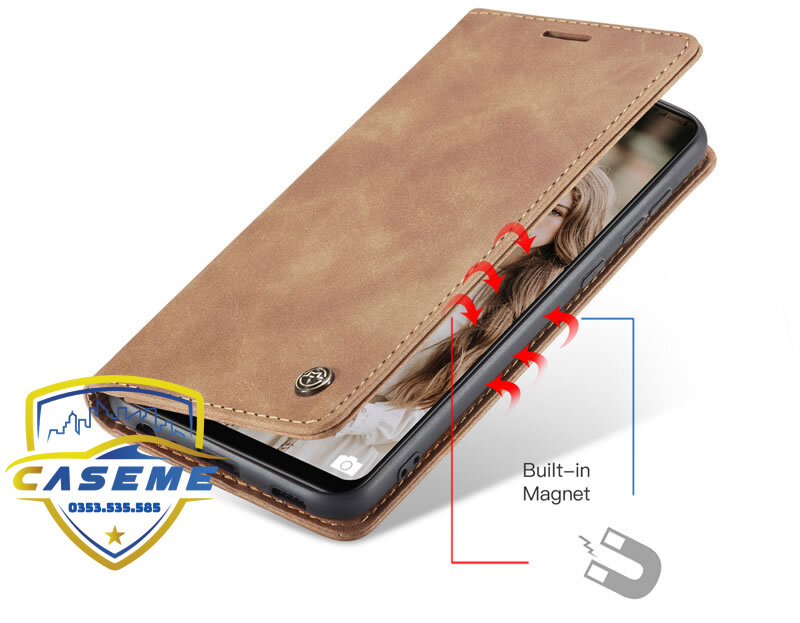 Bao da cao cấp dành cho Samsung A12, Samsung A52, Samsung A52s Samsung A72 dạng ví Caseme - Hàng Nhập Khẩu
