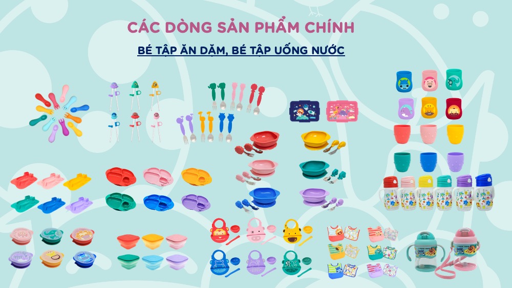 Bình bóp ăn dặm silicon có thìa Marcus & Marcus cho bé từ 6 tháng