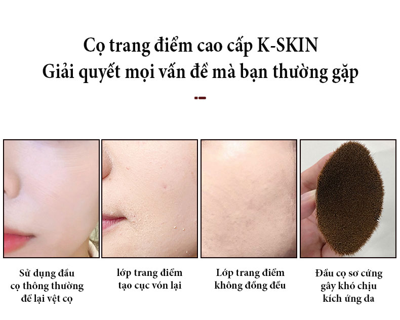 Cọ Trang Điểm Điện K-SKIN Cho Lớp Nền Hoàn Hảo - Hàng Chính Hãng