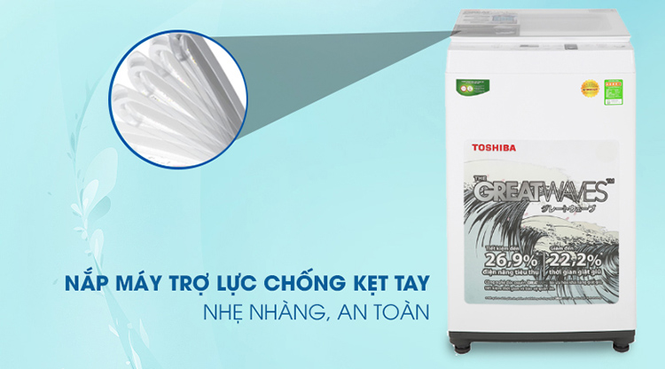 Máy Giặt Cửa Trên Toshiba AW-K800AV-WW (7kg) - Hàng Chính Hãng - Chỉ Giao tại HCM