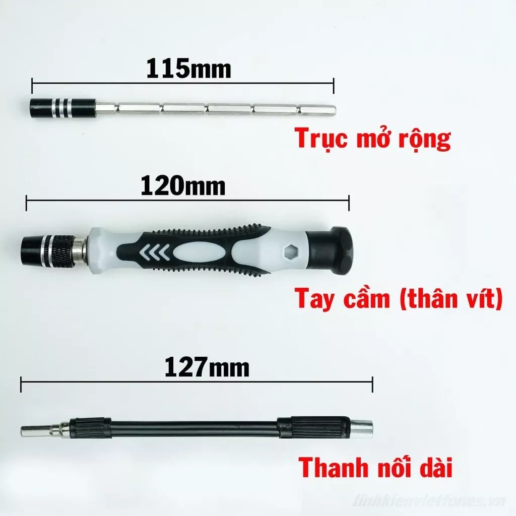 [Có sẵn] Bộ tua vít từ tính 115 trong 1 sửa điện thoại, laptop, PC chuyên nghiệp tiện lợi