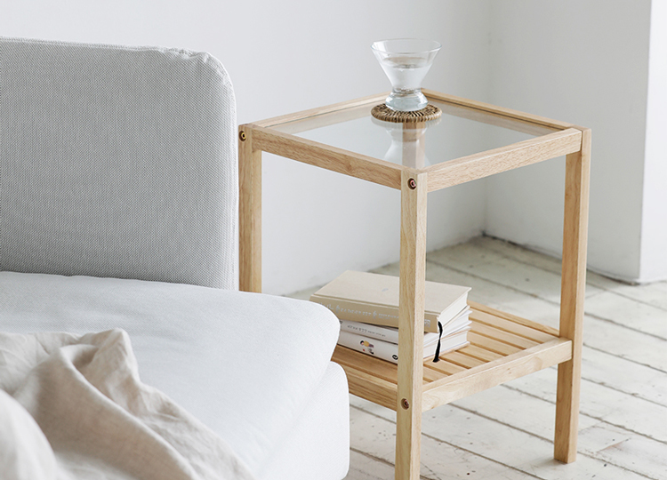 Kệ Gương 2 Tầng Gỗ Tự Nhiên Nội Thất Kiểu Hàn