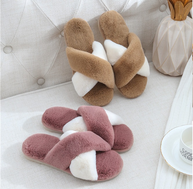 Dép Bông Đi Trong Nhà Đế Cao Su Đúc Cao Cấp LACEVA DP95