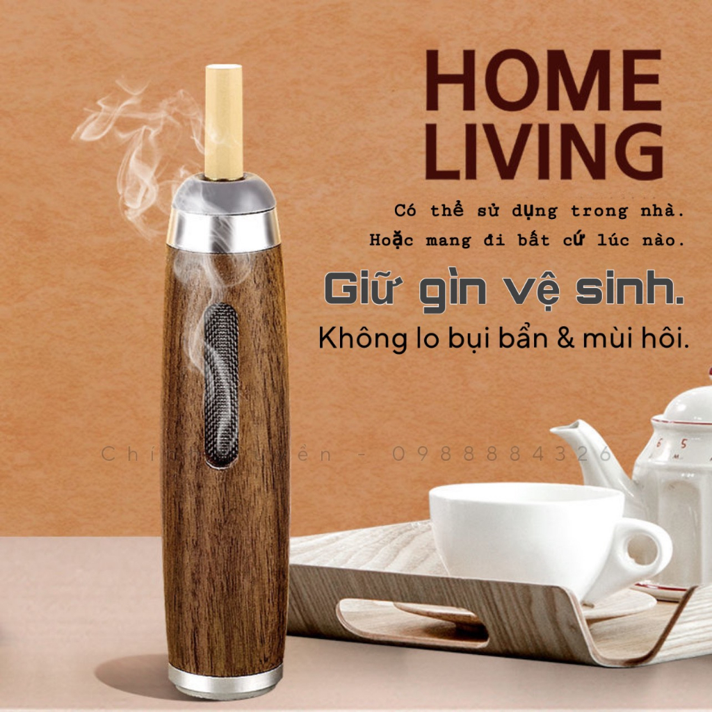 gạt tàn gỗ sồi