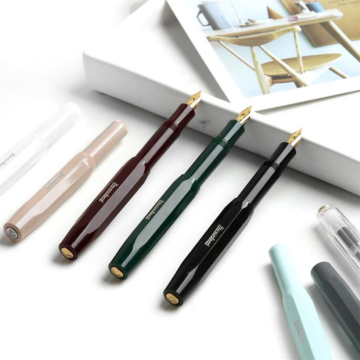 Kaweco CLASSIC Sport white classic sports pen signature calligraphy handwritten boys and girls pen F 0.7mm [Germany imports]