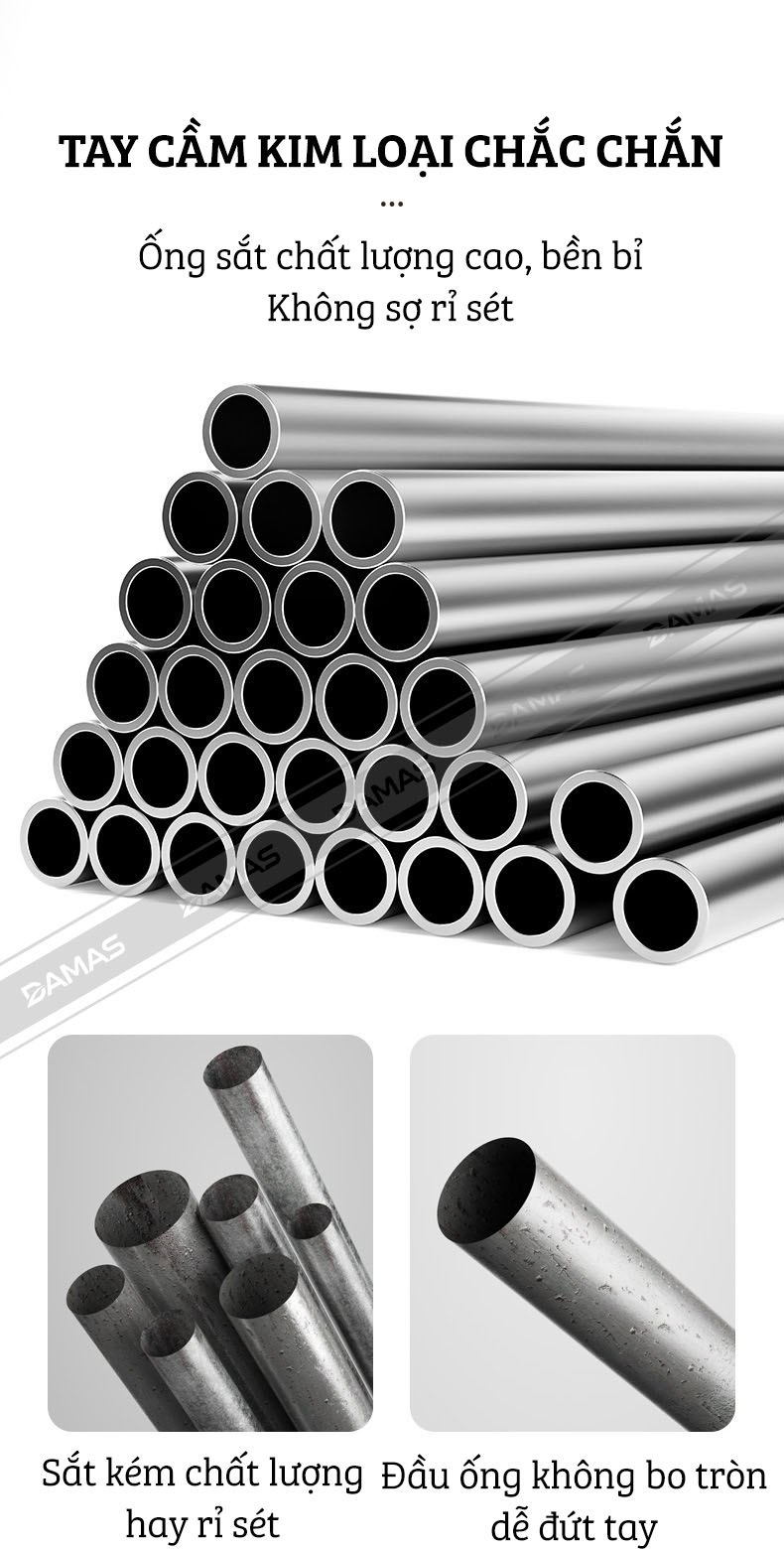 Cây Gạt Nước Sàn Nhà, Lau Kính Đa Năng 2 Trong 1 Damas C3 Pro - Chất liệu lưỡi gạt làm từ Silicone cao cấp - Tay cầm hợp kim bền đẹp, điều chỉnh độ cao linh hoạt - Lưỡi gạt xoay 360 độ giúp làm sạch mọi ngóc ngách dễ dàng, nhanh chóng, sạch bong kin kít