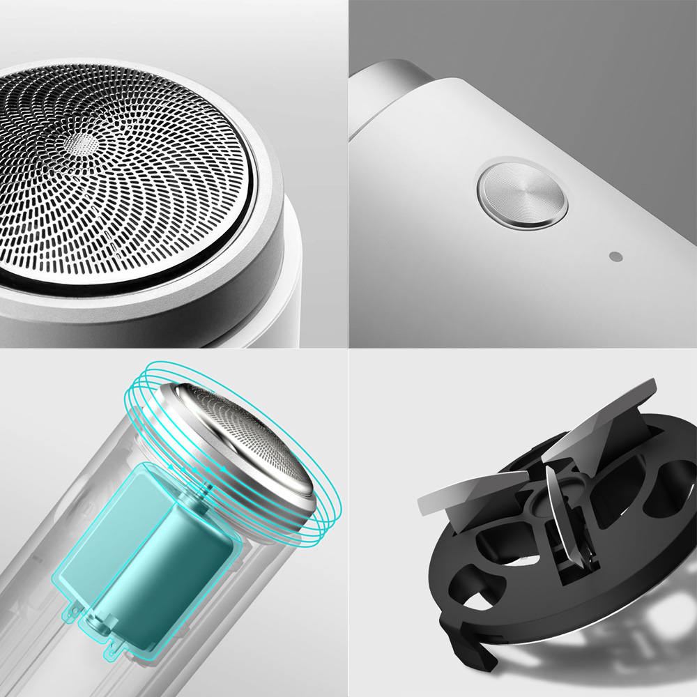 Máy Cạo Râu Điện Cầm Tay Mini Có Thể Sạc Lại Xiaomi Trắng Máy Cạo Râu Điện Cầm Tay Mini Có Thể Sạc Lại Xiaomi Trắng
