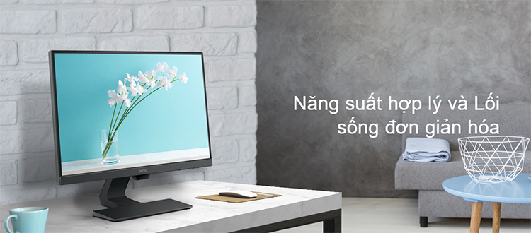 Màn Hinh BenQ GW2480 24 Inch Full HD (1920 x 1080) 5ms 60Hz IPS Speaker  1W x 2 - Hàng Chính Hãng