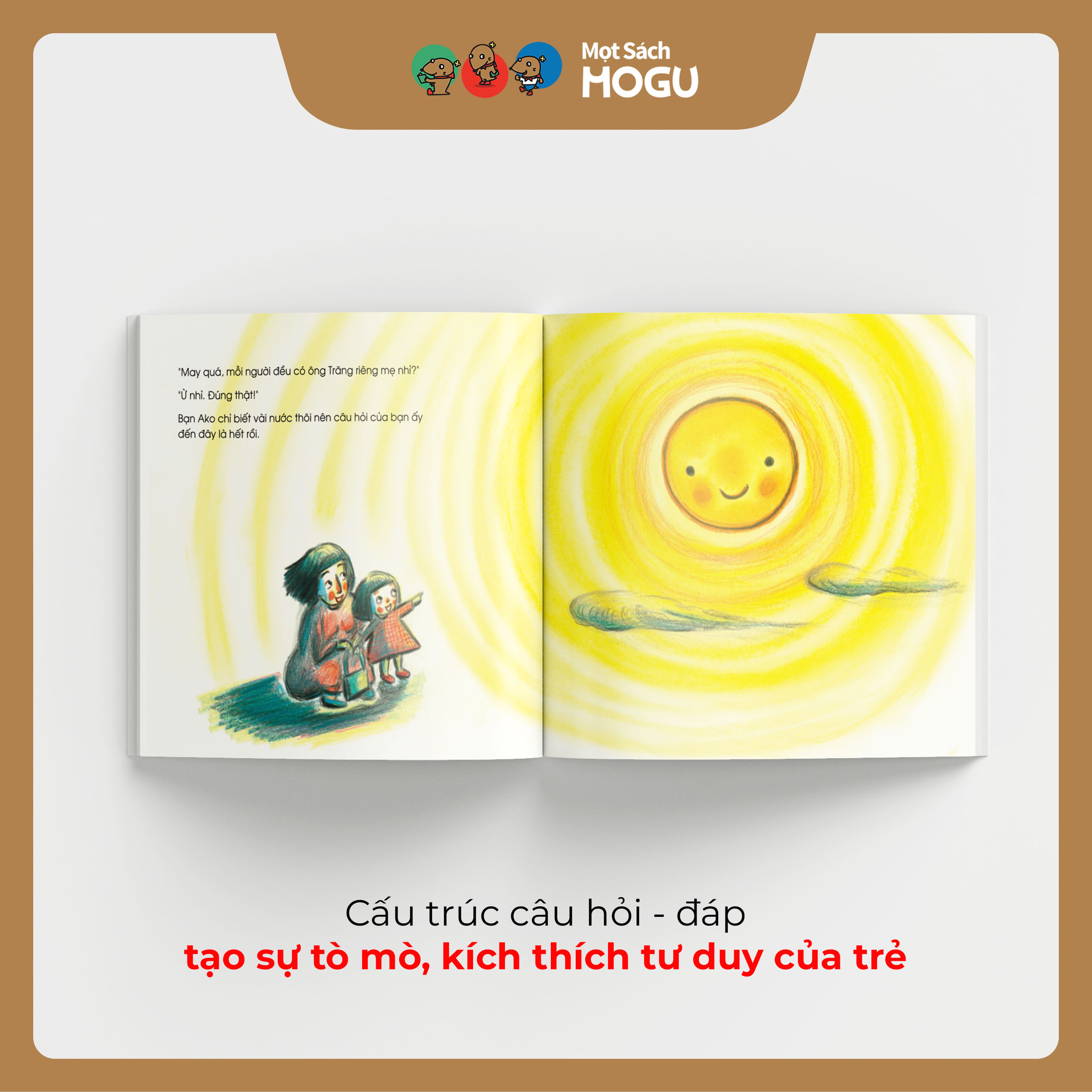 Truyện Ehon bé 3-4-5 tuổi - Có thật nhiều ông trăng