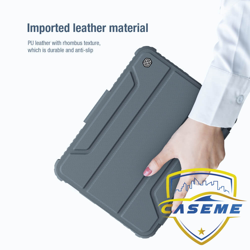 Bao da dành cho iPad Mini 6 2021 hàng chính hãng Nillkin Bumper Leather có nắp bảo vệ camera