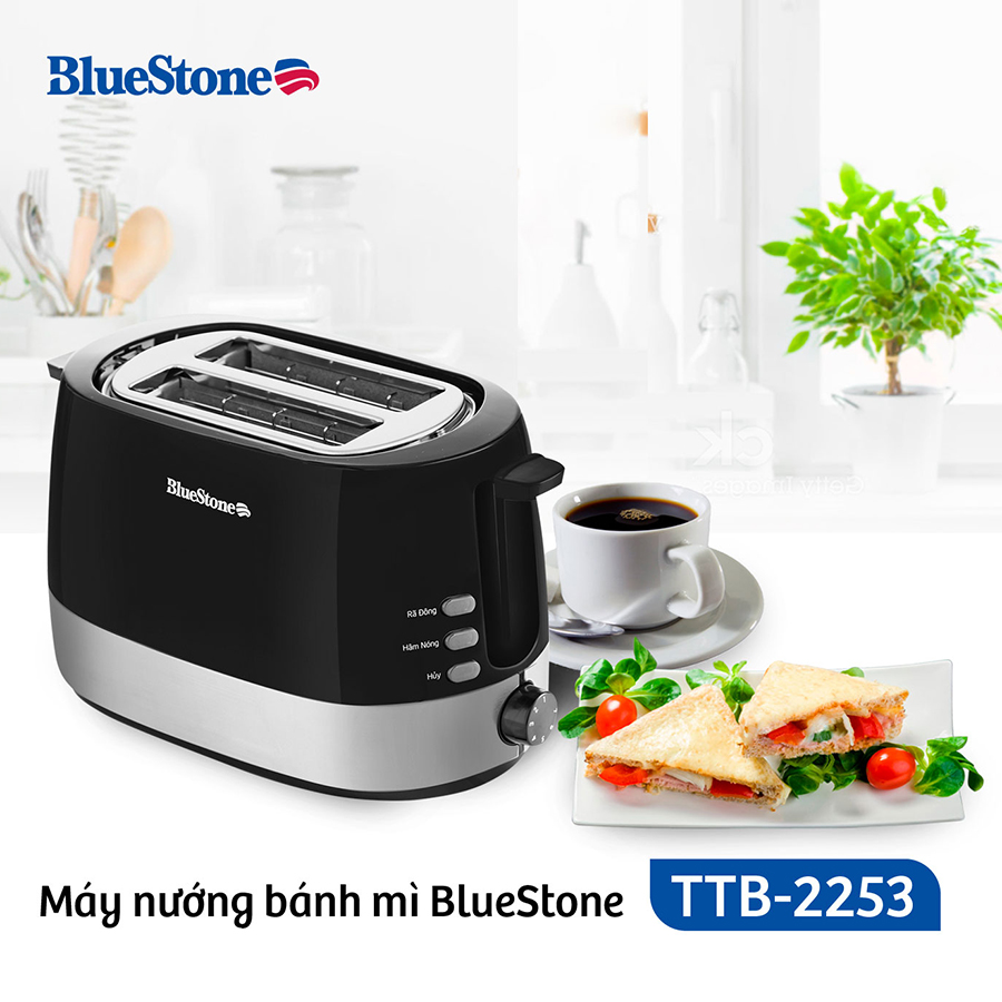 Máy Nướng Bánh Mì Bluestone TTB-2533 (850W)