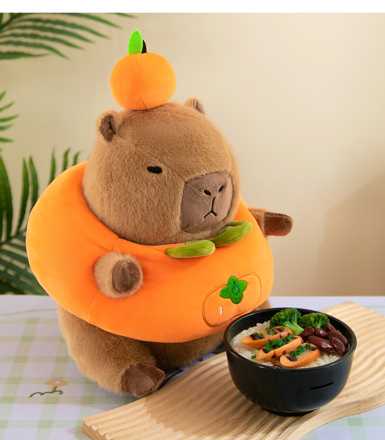 GẤU BÔNG CAPYBARA – CHUỘT LANG NƯỚC ĐỘI TRÁI CAM DỄ THƯƠNG | THÚ BÔNG SIÊU MỊN 25CM