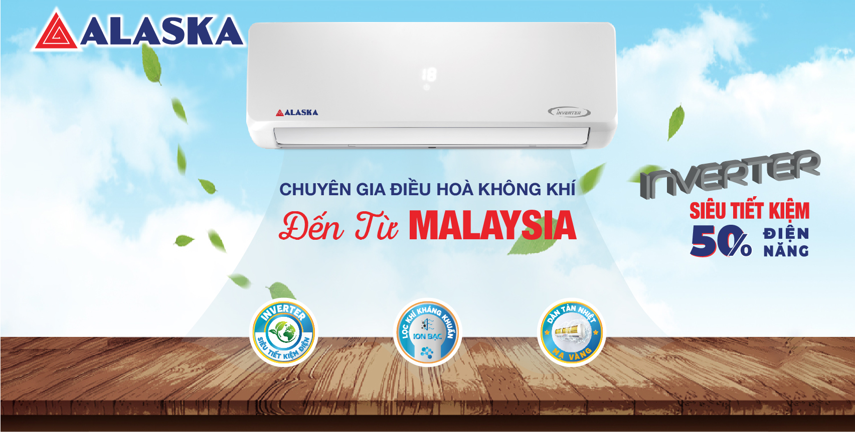 Máy Lạnh Alaska Inverter AC-12WI