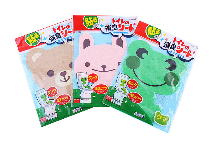 Combo miếng dán khử mùi nhà vệ sinh hình thú (giao hình ngẫu nhiên) + 10 viên tẩy bồn cầu diệt khuẩn