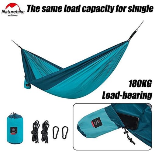 Võng Naturehike cắm trại du lịch dã ngoại võng dù xếp gọn đơn đôi Campoutvn A200