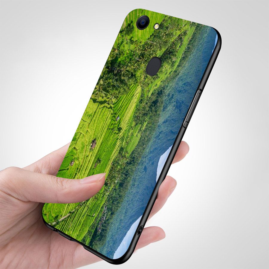 Ốp điện thoại kính cường lực cho máy Oppo F5 - Quê Hương MS QHUONG017