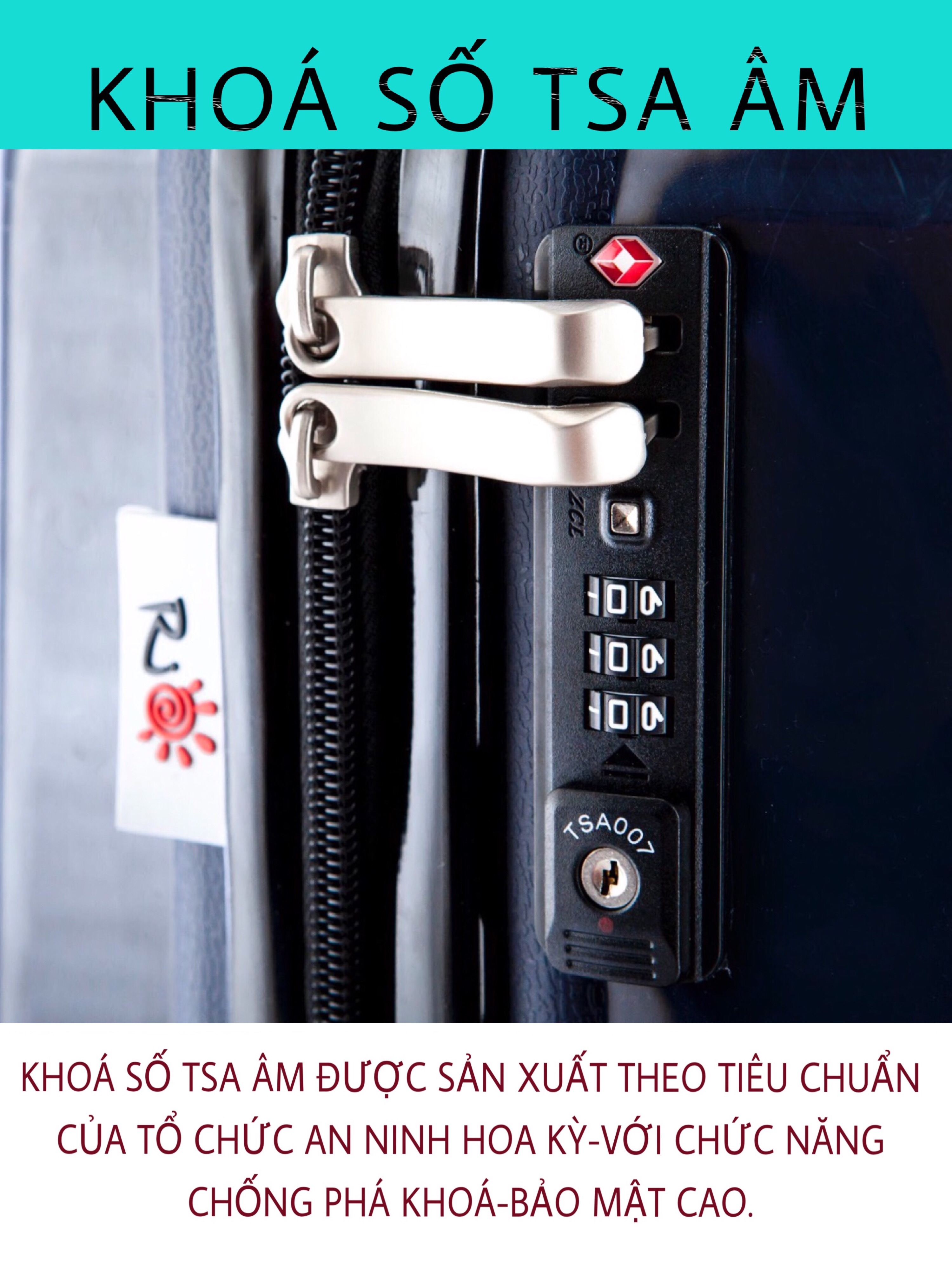 Vali Land 837 - Xanh Navy