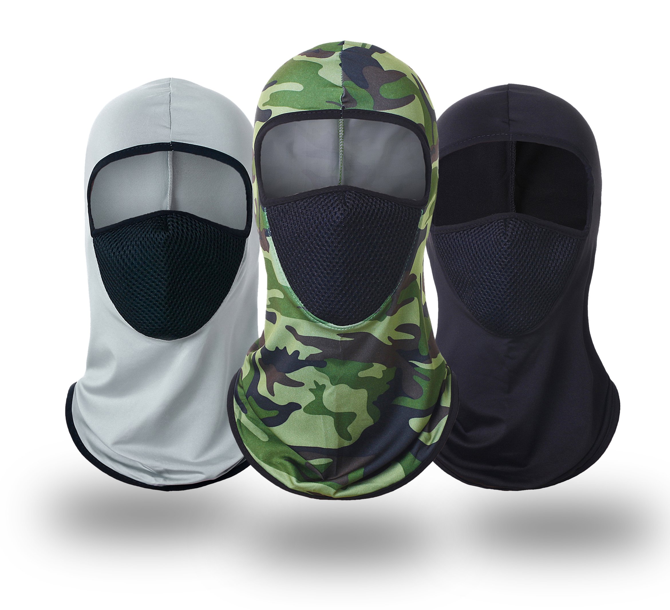Mũ trùm đầu ninja kín cổ chống nắng chống gió bụi vải thun lạnh co giãn có lưới thở thoáng mát chạy xe phượt