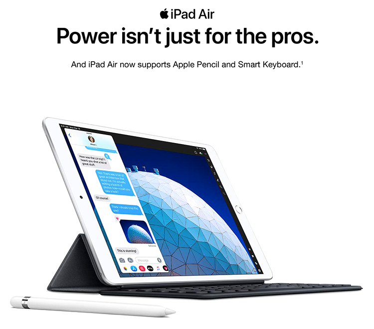 iPad Air 10.5 WiFi + Cellular 256GB New 2019 - Hàng Chính Hãng iPad Air 10.5 WiFi + Cellular 256GB New 2019 - Hàng Chính Hãng