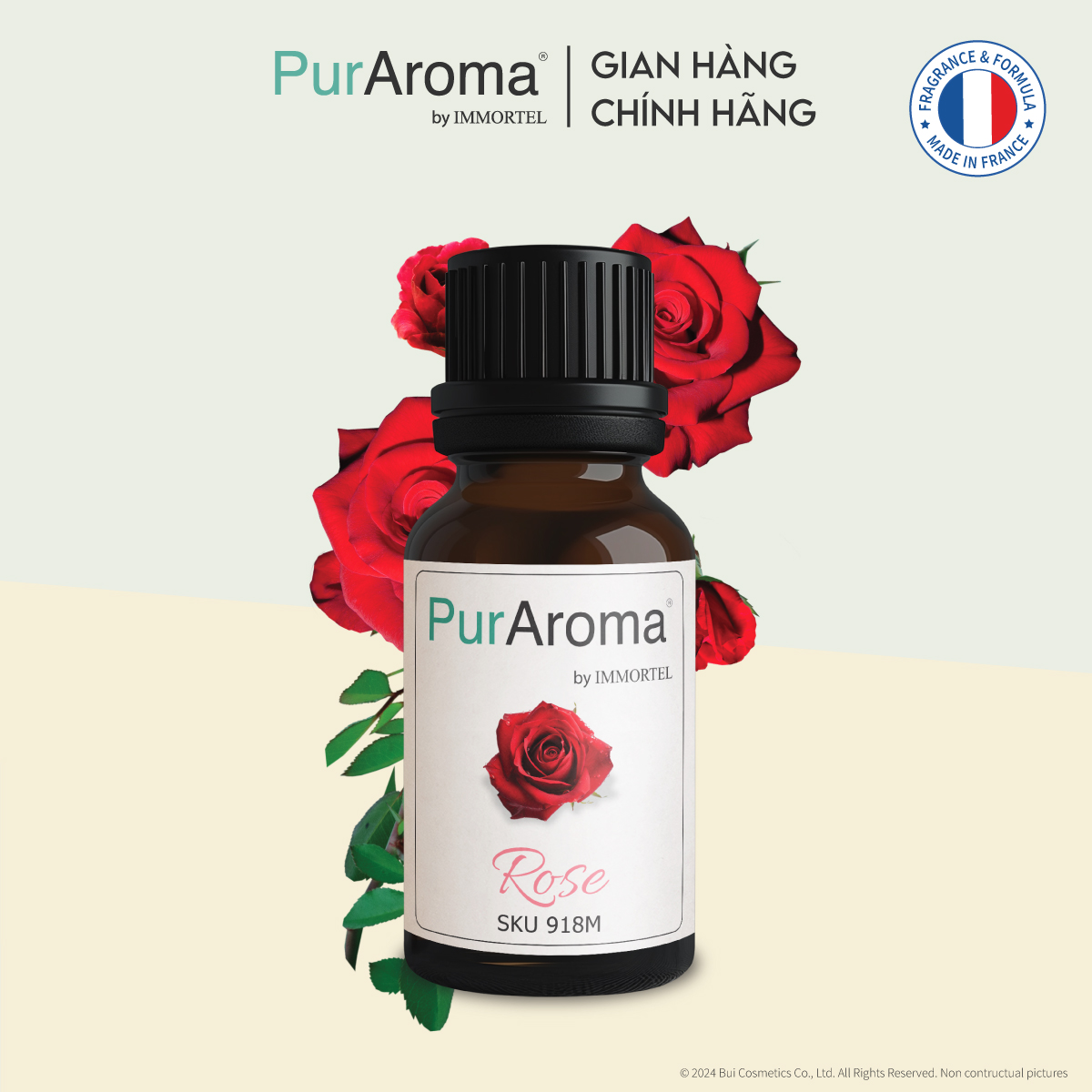 (18 mùi) Tinh dầu thiên nhiên nguyên chất PurAroma by IMMORTEL - 10mL - Chính hãng Pháp