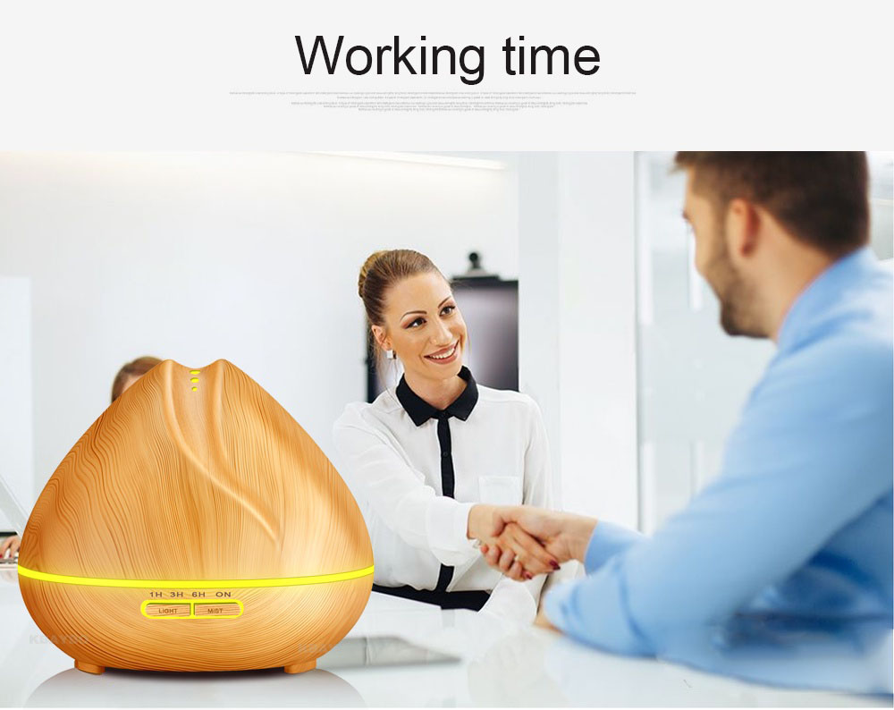 Máy Khuếch Tán Tinh Dầu Quả Đào Gỗ Vàng Lorganic Fx2024 + Tinh Dầu Sả Chanh Lgn0275 (10ml)