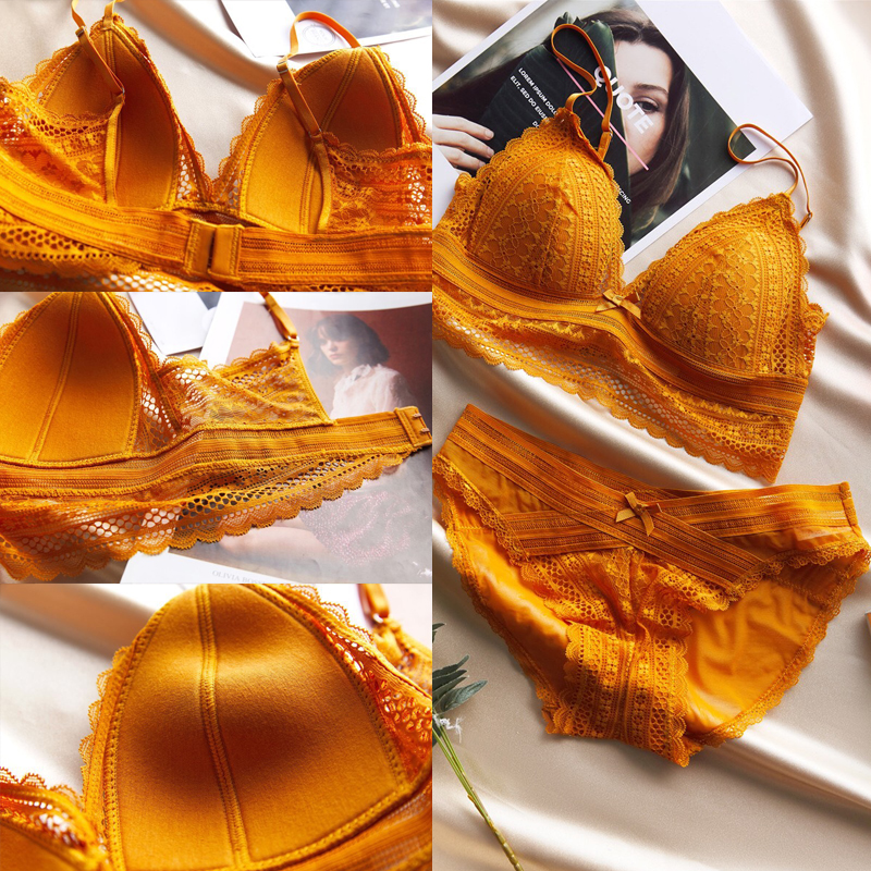 Bộ đồ lót ren ôm ngực tôn dáng không gọng kèm quần lót nữ cao cấp Q463 - Bộ lót nữ sexy - Đồ lót nữ - Bộ lót áo ngực kèm quần chip nữ