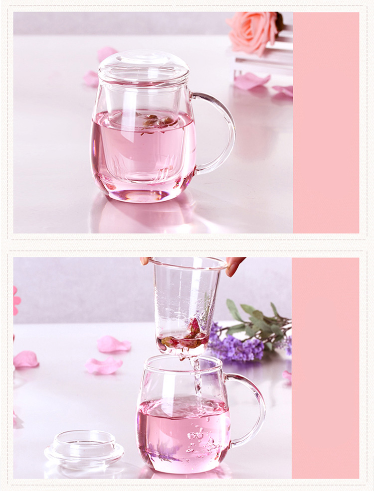 Ly Uống Trà Thủy Tinh Chịu Nhiệt RELEA 500ml Ly Uống Trà Thủy Tinh Chịu Nhiệt RELEA 500ml