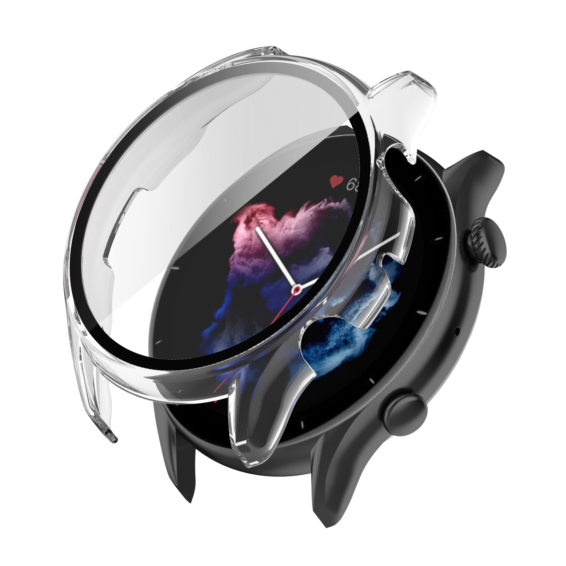 Ốp đồng hồ Amazfit GTR 3/ GTR 3 Pro - Chất PC + Kính cường lực (OCLR3)