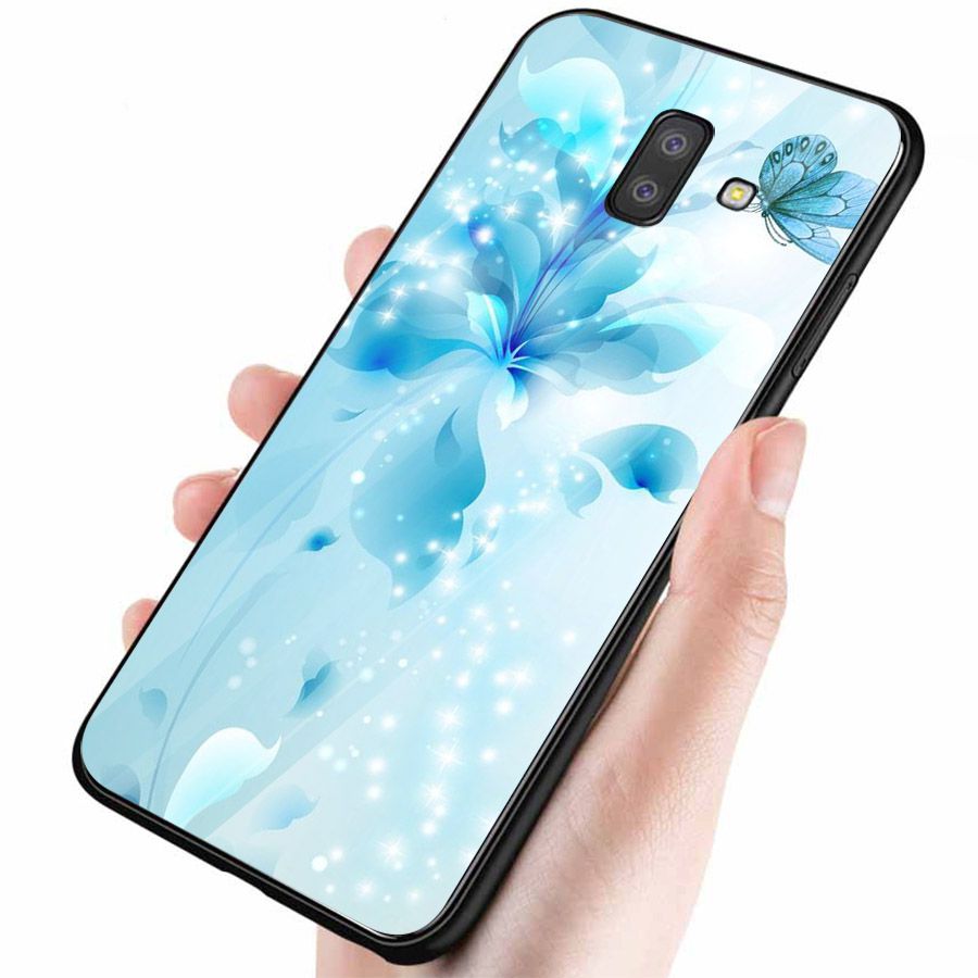 Ốp kính cường lực cho điện thoại Samsung Galaxy J4 - J6 - J6 PLUS - J6 PRIME - J8 - bướm đẹp MS ANH083