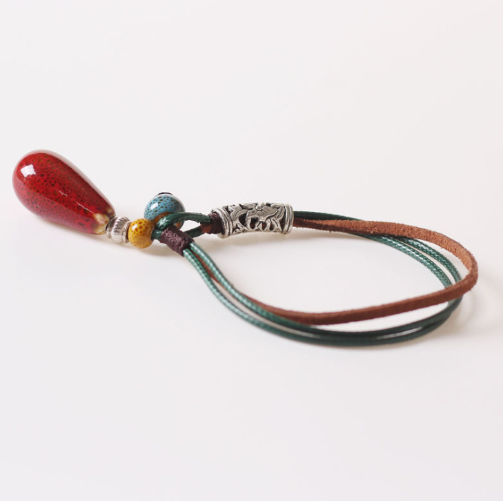 Vòng tay gốm thời trang Vintage dễ thương giọt nước VGOM51