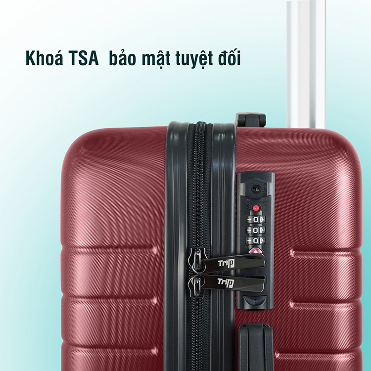 Vali Chống Trộm TRIP PC911 (Size 70) - Đỏ