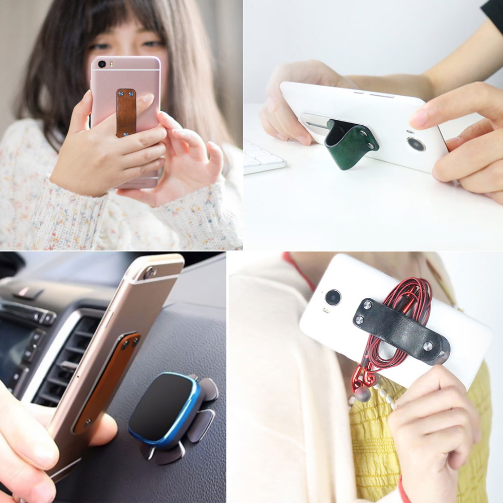Xiaomi Freefinger Finger Ring Holder Leather Stainless Steel Mobile Phone Grip Car Phone Mount Stand For iPhone XS Max X Xiaomi Freefinger Finger Ring Holder Leather Stainless Steel Mobile Phone Grip Car Phone Mount Stand For iPhone XS Max X