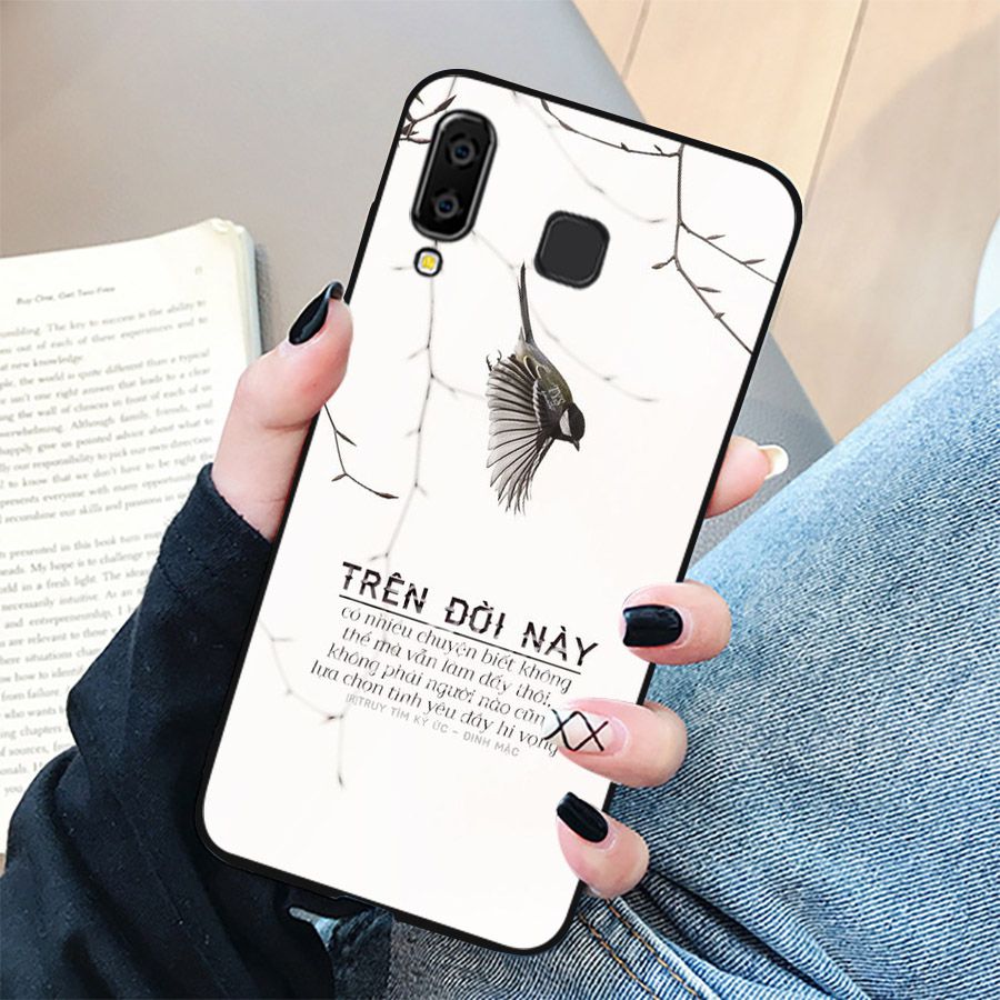 Ốp kính cường lực dành cho điện thoại Samsung Galaxy A7 2018/A750 - A8 STAR - A9 STAR - A50 - ngôn tình tâm trạng - tinh2120