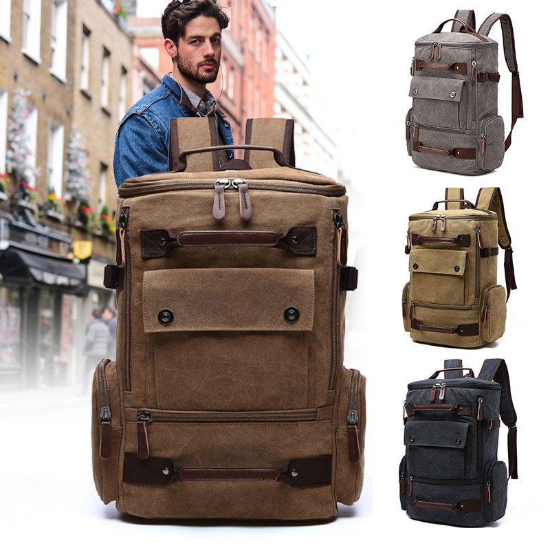 Backpack Current Package Portable Canvas Shockproof Outdoor Unisex