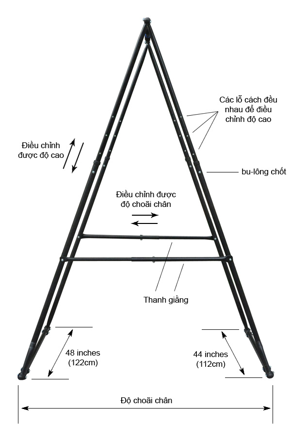 Sơ đò Điều Chỉnh Cao THấp Rộng Hẹp