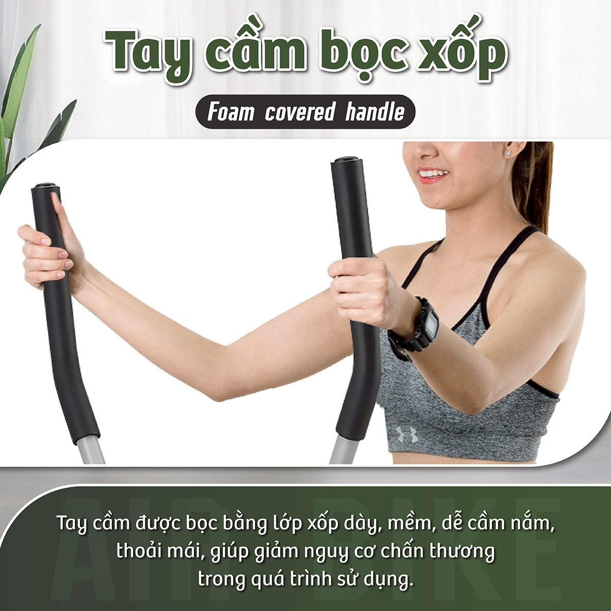 BG Xe đạp tập tại nhà thể dục 8701 / 8703 kết hợp tay chân - giúp rèn luyện sức khỏe hiệu quả