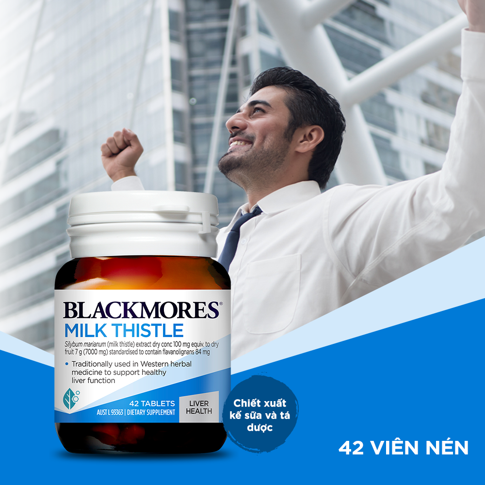 Viên Uống Bổ Gan Blackmores Milk Thistle Hộp 42 viên